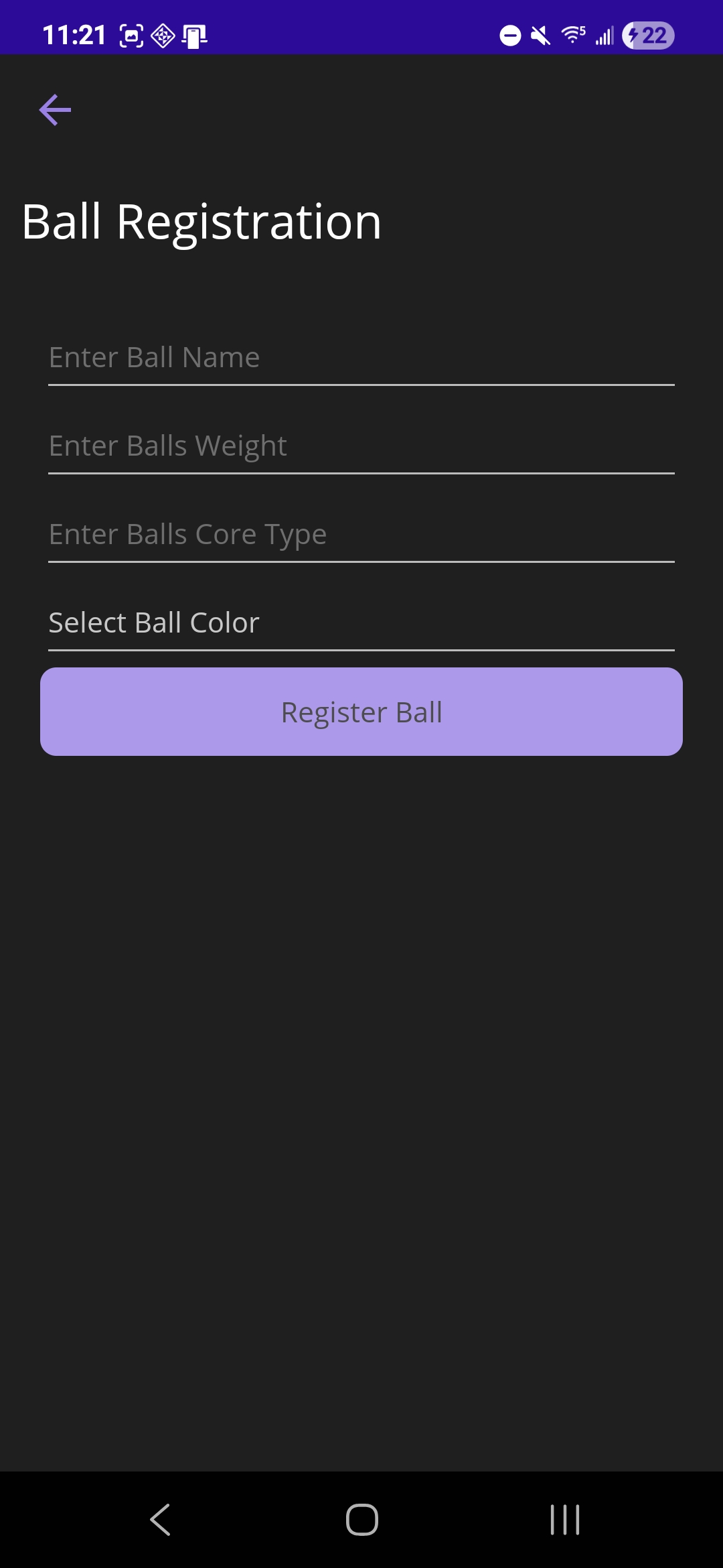 Ball Arsenal Registration