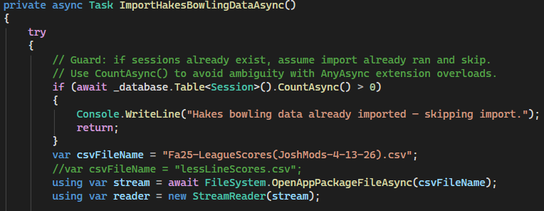 Import Function