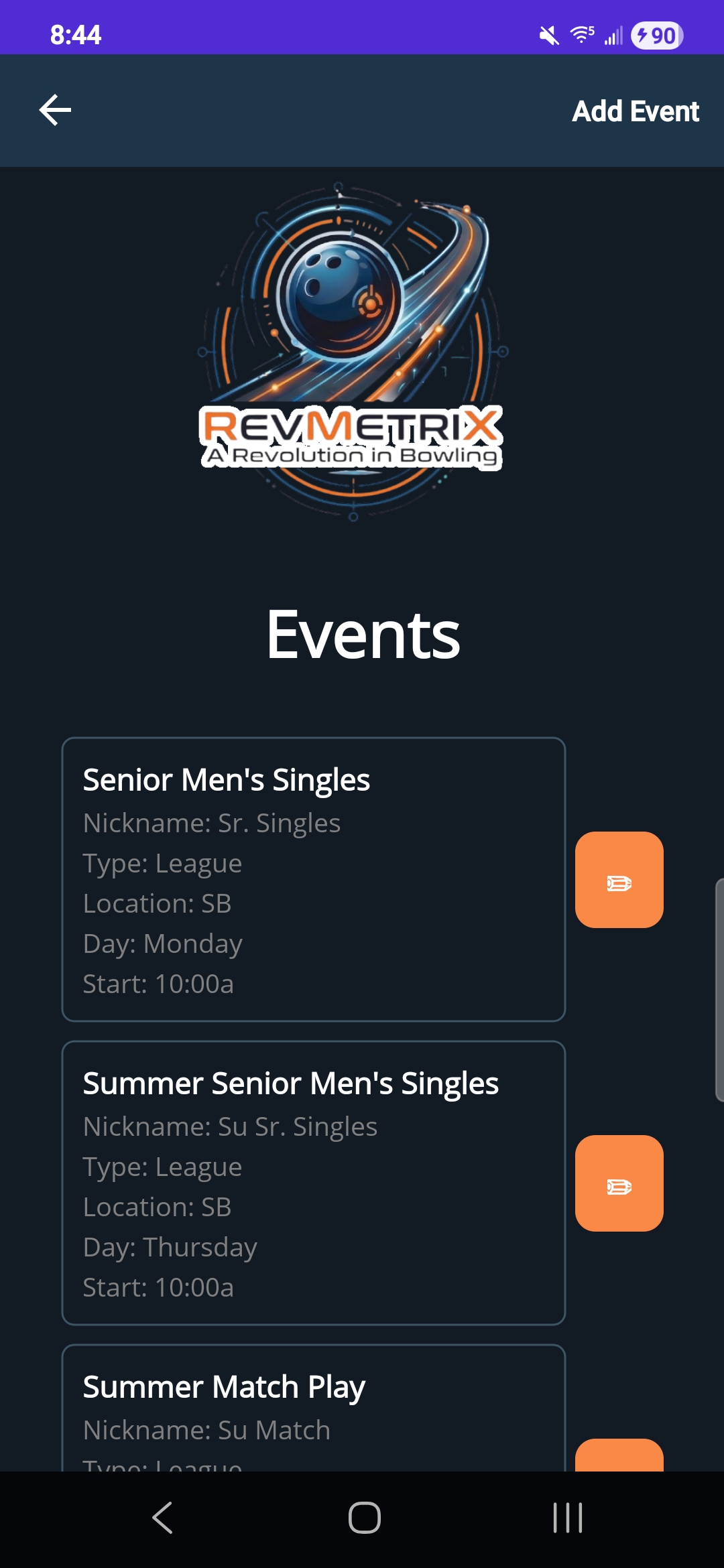 Event List